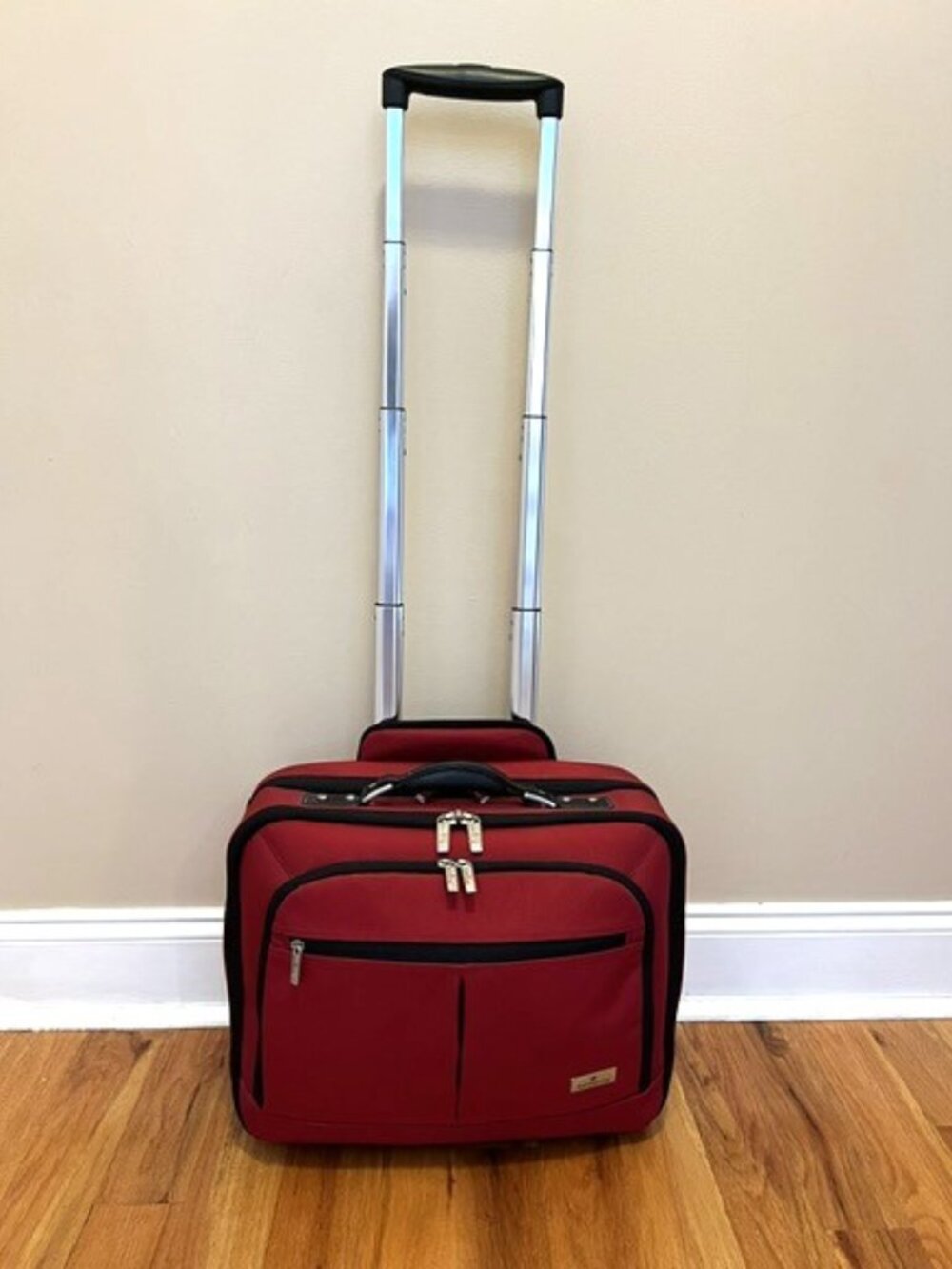 SAMSONITE | Red Softside Rolling Carry-On Business Case Travel Organizer-EUC - Picture 4 of 16